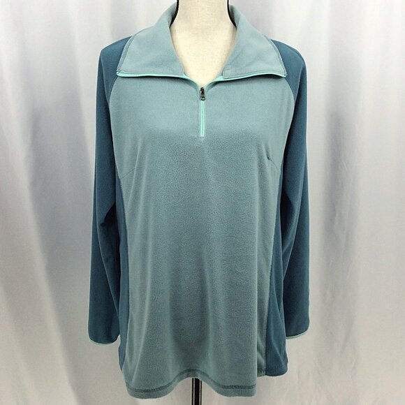 Columbia 1/4 Zip Fleece Pullover Sweatshirt Womens Size XL Lightweight Outdoor - Picture 1 of 10